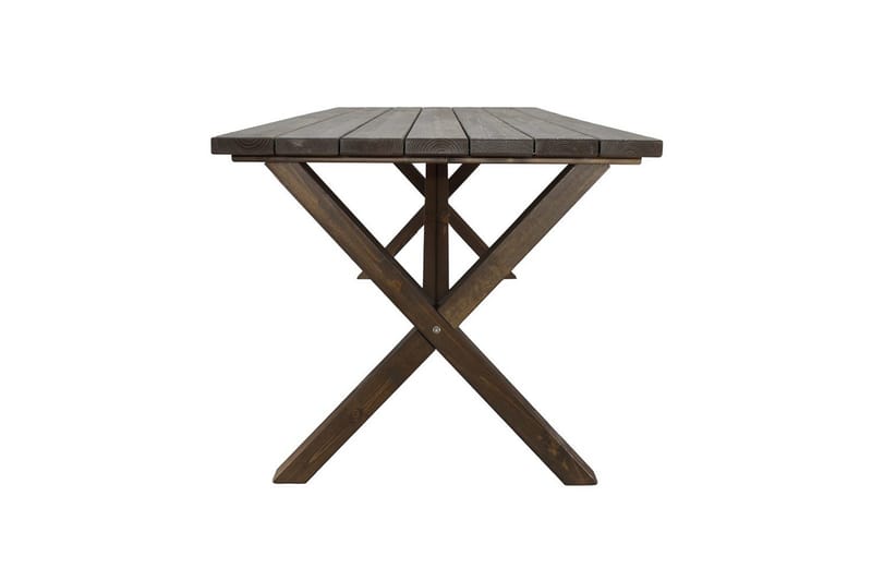 Utomhusmöbelgrupp 190 cm Bord & 6 Belize grå stolar Brun - Brun - Utemöbler - Utegrupp - Matgrupp utomhus