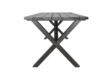 Utomhusmöbelgrupp 190 cm Bord & 6 Belize grå stolar Grå - Grå - Utemöbler - Utegrupp - Matgrupp utomhus
