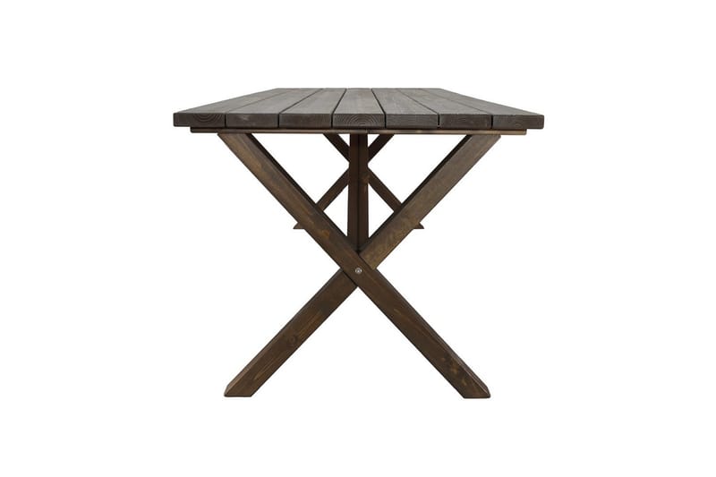 Utomhusmöbelgrupp 190 cm Bord & 6 Belize naturell stolar Brun - Brun - Utemöbler - Utegrupp - Matgrupp utomhus