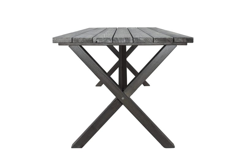 Utomhusmöbelgrupp 190 cm Bord & 6 Levanto grå stolar Grå - Grå - Utemöbler - Utegrupp - Matgrupp utomhus