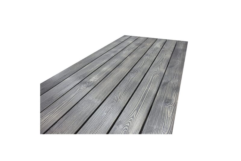 Utomhusmöbelgrupp 190 cm Bord & 6 Levanto grå stolar Grå - Grå - Utemöbler - Utegrupp - Matgrupp utomhus