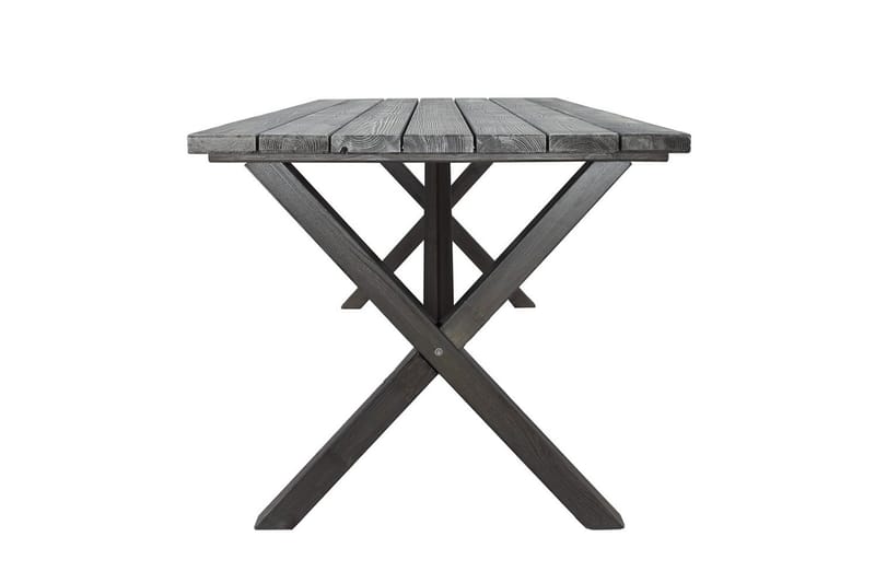 Utomhusmöbelgrupp 190 cm Bord & 6 Levanto grå stolar Grå - Grå - Utemöbler - Utegrupp - Matgrupp utomhus