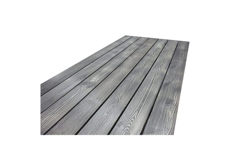 Utomhusmöbelgrupp 190 cm Bord & 6 Merida grå stolar Grå - Grå - Utemöbler - Utegrupp - Matgrupp utomhus