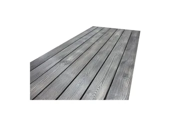 Utomhusmöbelgrupp 190 cm Bord & 6 Merida grå stolar Grå - Grå - Utemöbler - Utegrupp - Matgrupp utomhus