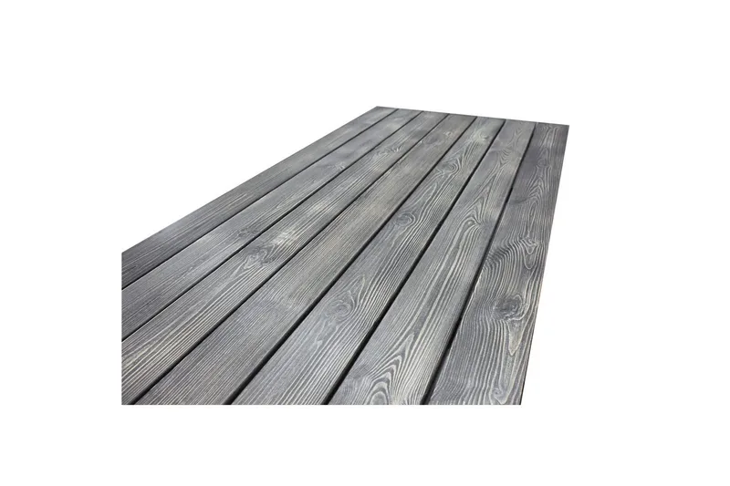 Utomhusmöbelgrupp 190 cm Bord & 6 Merida grå stolar Grå - Grå - Utemöbler - Utegrupp - Matgrupp utomhus