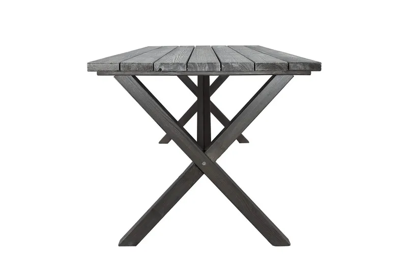 Utomhusmöbelgrupp 190 cm Bord & 6 Merida naturell stolar Grå - Grå - Utemöbler - Utegrupp - Matgrupp utomhus