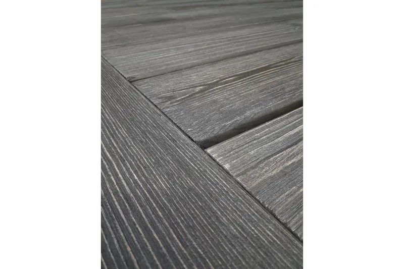 Utomhusmöbelgrupp 220 cm bord & 6 Belize grå stolar Grå - Grå - Utemöbler - Utegrupp - Matgrupp utomhus