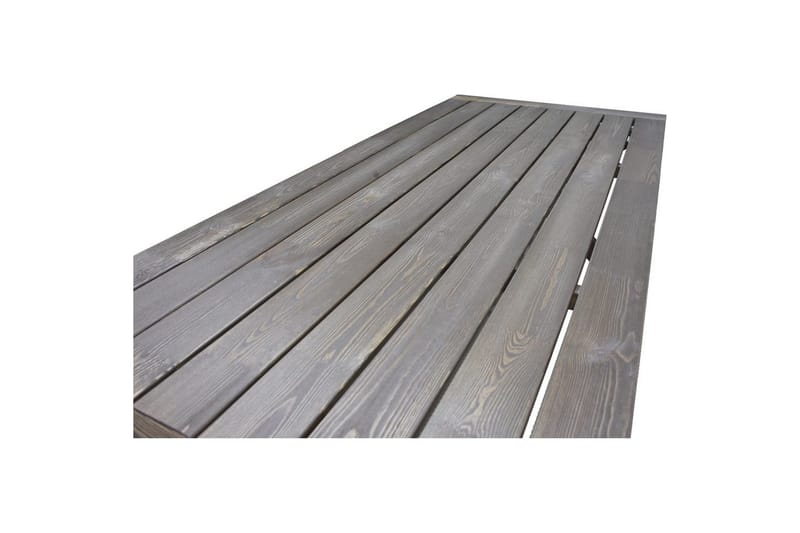 Utomhusmöbelgrupp 220 cm Bord & 6 Levanto grå stolar Brun - Brun - Utemöbler - Utegrupp - Matgrupp utomhus