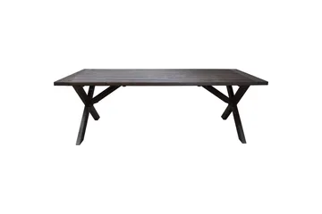 Utomhusmöbelgrupp 220 cm bord & 6 Merida grå stolar Brun - Brun - Utemöbler - Utegrupp - Matgrupp utomhus