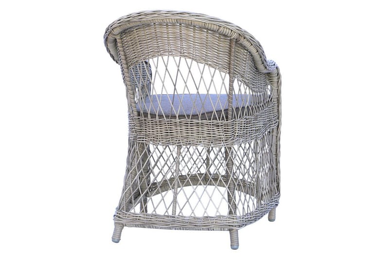 Utomhusmöbelgrupp 220 cm bord & 6 Merida grå stolar Svart - Svart - Utemöbler - Utegrupp - Matgrupp utomhus