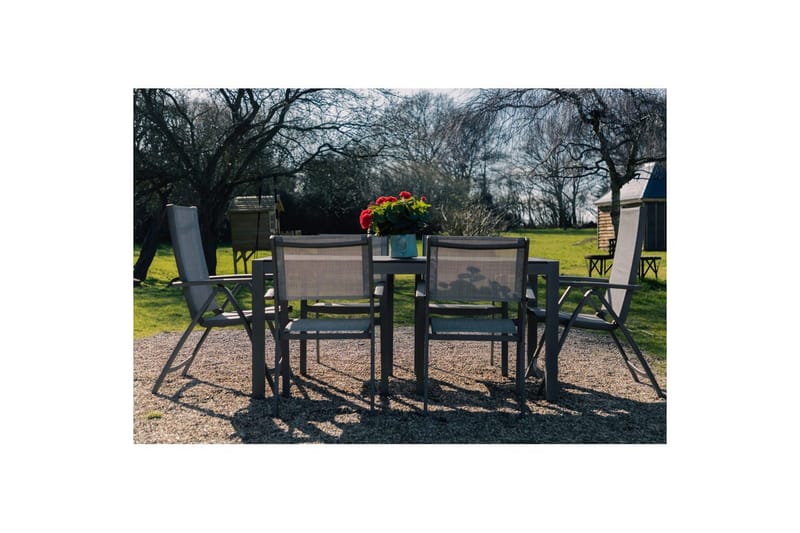 Utomhusmöbelgrupp Lifestyle Garden Solana 163 cm 4 carverstolar + 2 pos. fotölj - 4 carverstolar + 2 pos. fotölj - Utemöbler - Utegrupp - Matgrupp utomhus