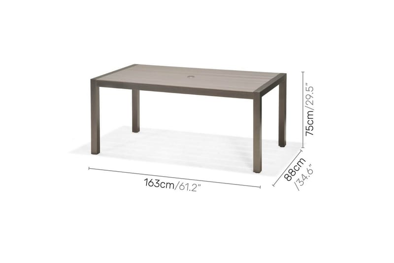 Utomhusmöbelgrupp Lifestyle Garden Solana 163 cm 4 carverstolar + 2 pos. fotölj - 4 carverstolar + 2 pos. fotölj - Utemöbler - Utegrupp - Matgrupp utomhus