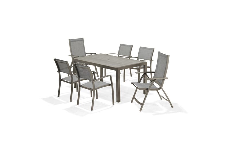 Utomhusmöbelgrupp Lifestyle Garden Solana 163 cm 4 carverstolar + 2 pos. fotölj - 4 carverstolar + 2 pos. fotölj - Utemöbler - Utegrupp - Matgrupp utomhus
