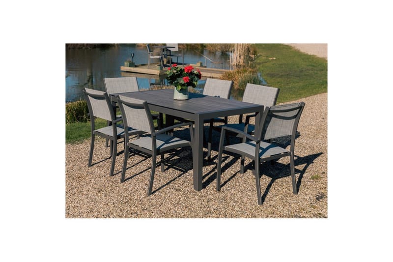 Utomhusmöbelgrupp Lifestyle Garden Solana 163 cm 6 carverstolar - 6 carverstolar - Utemöbler - Utegrupp - Matgrupp utomhus