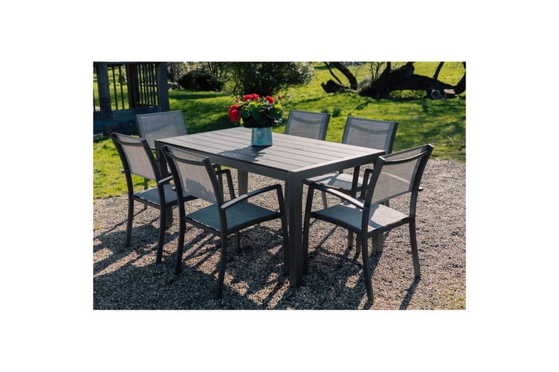 Utomhusmöbelgrupp Lifestyle Garden Solana 163 cm 6 carverstolar - 6 carverstolar - Utemöbler - Utegrupp - Matgrupp utomhus