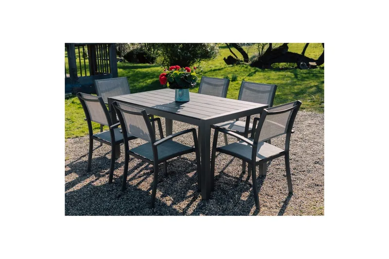 Utomhusmöbelgrupp Lifestyle Garden Solana 163 cm 6 carverstolar - 6 carverstolar - Utemöbler - Utegrupp - Matgrupp utomhus