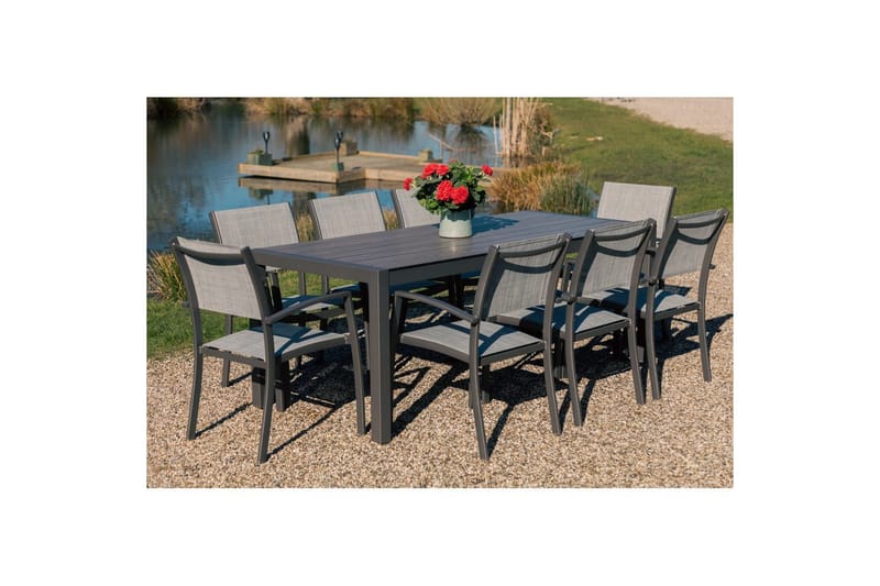 Utomhusmöbelgrupp Lifestyle Garden Solana 201 cm 8 carverstolar - 8 carverstolar - Utemöbler - Utegrupp - Matgrupp utomhus