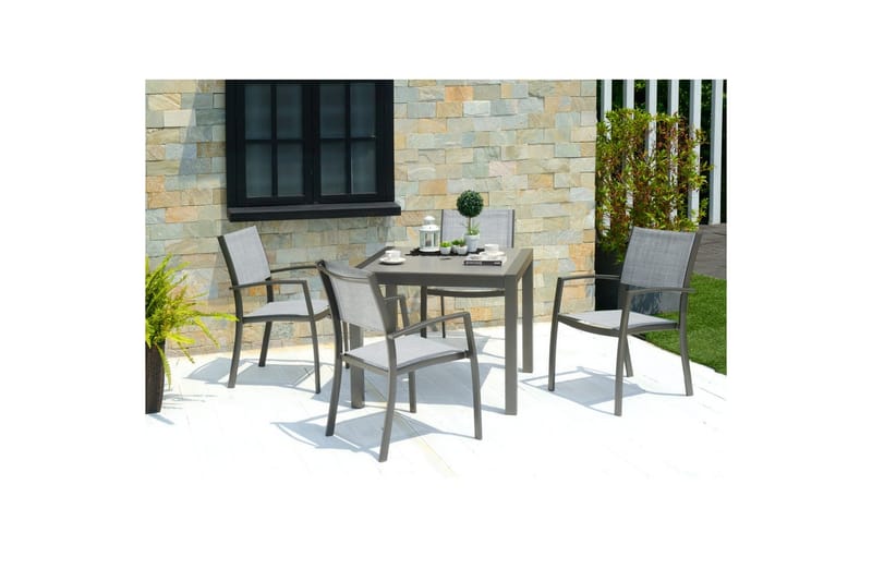 Utomhusmöbelgrupp Lifestyle Garden Solana 88 cm 4 carverstolar - 4 carverstolar - Utemöbler - Utegrupp - Matgrupp utomhus