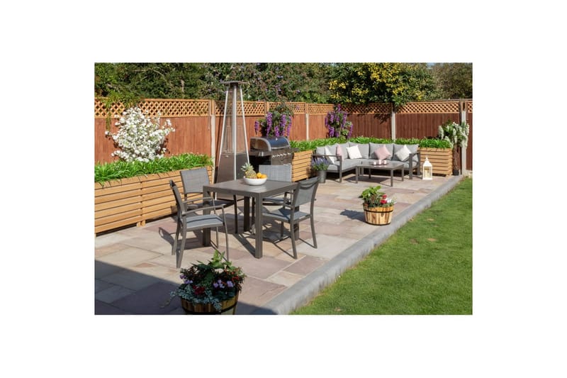 Utomhusmöbelgrupp Lifestyle Garden Solana 88 cm 4 carverstolar - 4 carverstolar - Utemöbler - Utegrupp - Matgrupp utomhus