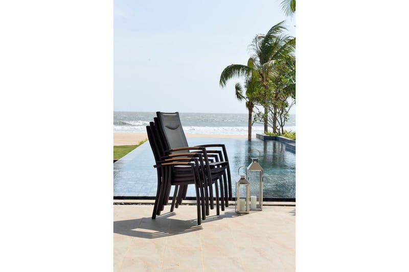 Utomhusmöbelgrupp Lifestyle Garden Panama 210-300 cm 10 stapelbarfotölj - 10 stapelbarfotölj - Utemöbler - Utegrupp - Matgrupp utomhus