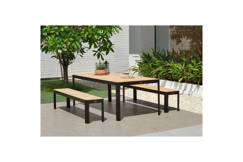 Utomhusmöbelgrupp Lifestyle Garden Portals 161 cm 2 bänkar - 2 bänkar - Utemöbler - Utegrupp - Matgrupp utomhus