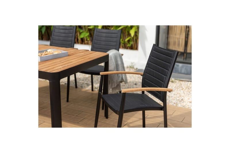 Utomhusmöbelgrupp Lifestyle Garden Portals 161 cm 4 lite carverstolar - 4 lite carverstolar - Utemöbler - Utegrupp - Matgrupp utomhus