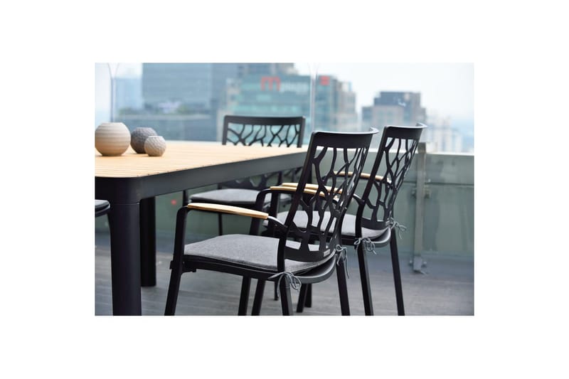 Utomhusmöbelgrupp Lifestyle Garden Portals 161 cm 4 trädskärarstolar + bänk - 4 trädskärarstolar + bänk - Utemöbler - Utegrupp - Matgrupp utomhus