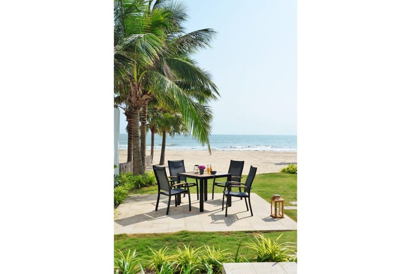 Utomhusmöbelgrupp Lifestyle Garden Panama 90 cm 4 stapelbarfotölj - 4 stapelbarfotölj - Utemöbler - Utegrupp - Matgrupp utomhus