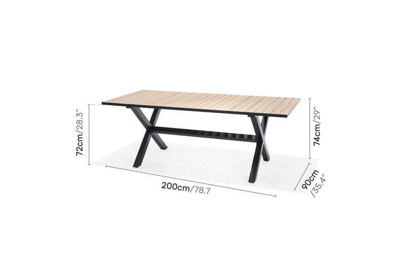 Utomhusmöbelgrupp Lifestyle Garden Panama 200 cm 6 pos. fotölj - 6 pos. fotölj - Utemöbler - Utegrupp - Matgrupp utomhus