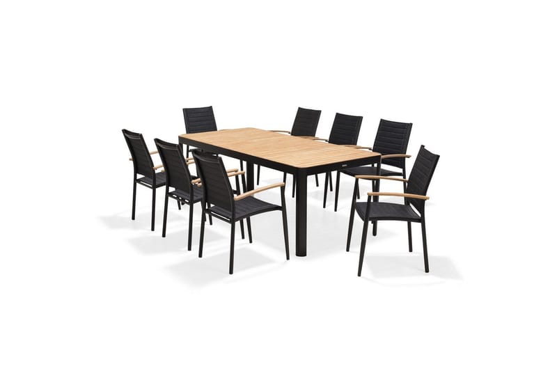 Utomhusmöbelgrupp Lifestyle Garden Portals 209 cm 8 lite carverstolar - 8 lite carverstolar - Utemöbler - Utegrupp - Matgrupp utomhus