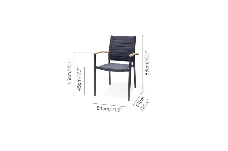 Utomhusmöbelgrupp Lifestyle Garden Portals 209 cm 6 lite carverstolar - 6 lite carverstolar - Utemöbler - Utegrupp - Matgrupp utomhus