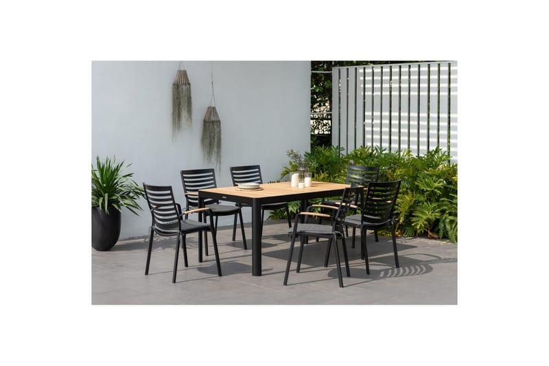 Utomhusmöbelgrupp Lifestyle Garden Portals 161 cm 4 carverstolar - 4 carverstolar - Utemöbler - Utegrupp - Matgrupp utomhus