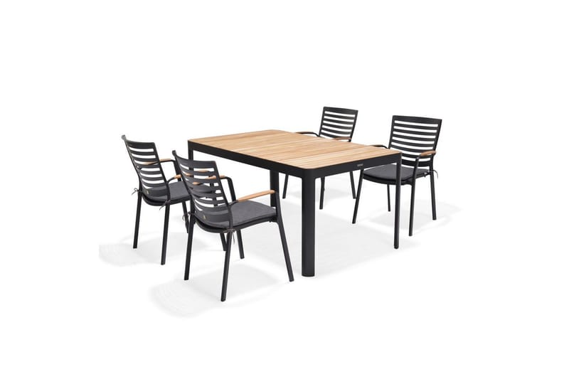 Utomhusmöbelgrupp Lifestyle Garden Portals 161 cm 4 carverstolar - 4 carverstolar - Utemöbler - Utegrupp - Matgrupp utomhus
