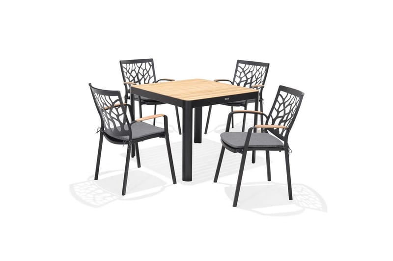 Utomhusmöbelgrupp Lifestyle Garden Portals 95 cm 4 trädskärarstolar - 4 trädskärarstolar - Utemöbler - Utegrupp - Matgrupp utomhus