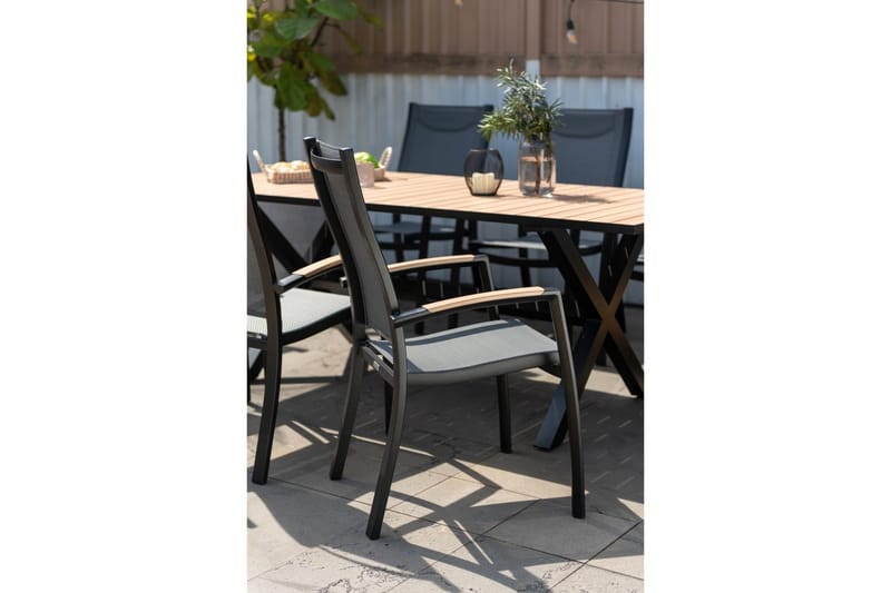 Utomhusmöbelgrupp Lifestyle Garden Panama 200 cm 6 stapelbarfotölj + 2 pos. fotölj - 6 stapelbarfotölj + 2 pos. fotölj - Utemöbler - Utegrupp - Matgrupp utomhus