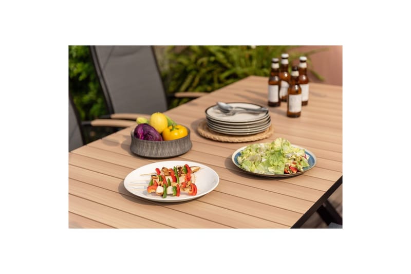 Utomhusmöbelgrupp Lifestyle Garden Panama 200 cm 6 stapelbarfotölj - 6 stapelbarfotölj - Utemöbler - Utegrupp - Matgrupp utomhus