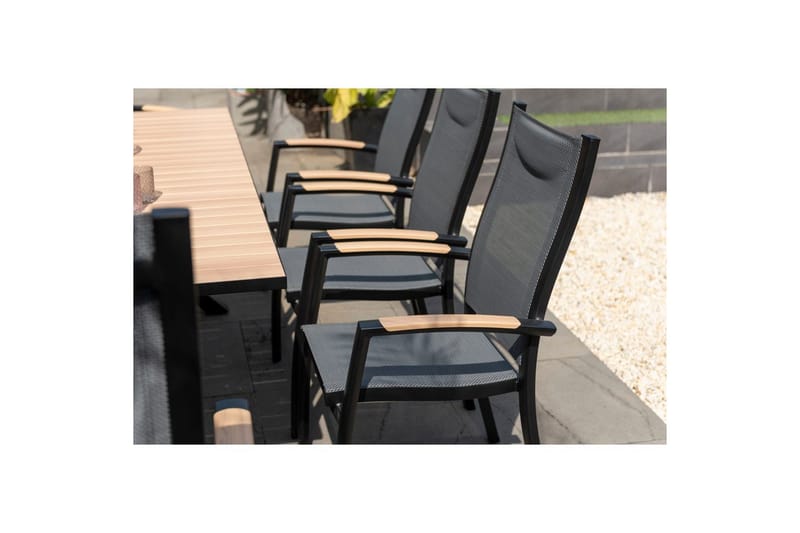 Utomhusmöbelgrupp Lifestyle Garden Panama 200 cm 6 stapelbarfotölj + 2 pos. fotölj - 6 stapelbarfotölj + 2 pos. fotölj - Utemöbler - Utegrupp - Matgrupp utomhus