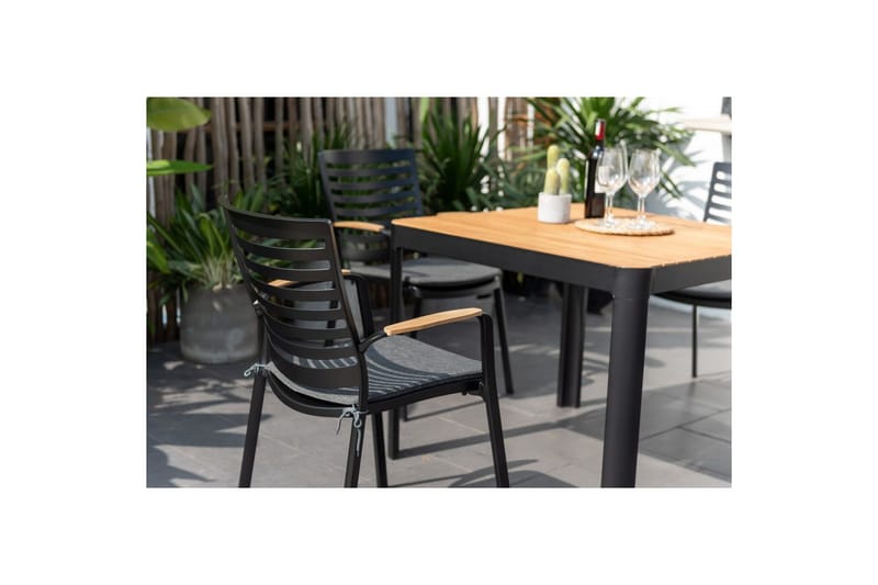 Utomhusmöbelgrupp Lifestyle Garden Portals 95 cm 4 carverstolar - 4 carverstolar - Utemöbler - Utegrupp - Matgrupp utomhus