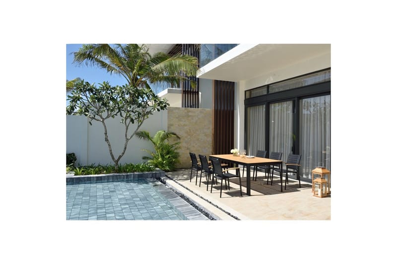 Utomhusmöbelgrupp Lifestyle Garden Portals 209 cm 6 lite carverstolar - 6 lite carverstolar - Utemöbler - Utegrupp - Matgrupp utomhus