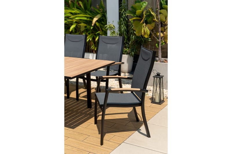 Utomhusmöbelgrupp Lifestyle Garden Panama 210-300 cm 10 stapelbarfotölj - 10 stapelbarfotölj - Utemöbler - Utegrupp - Matgrupp utomhus