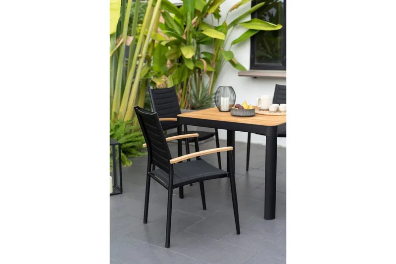 Utomhusmöbelgrupp Lifestyle Garden Portals 95 cm 4 lite carverstolar - 4 lite carverstolar - Utemöbler - Utegrupp - Matgrupp utomhus