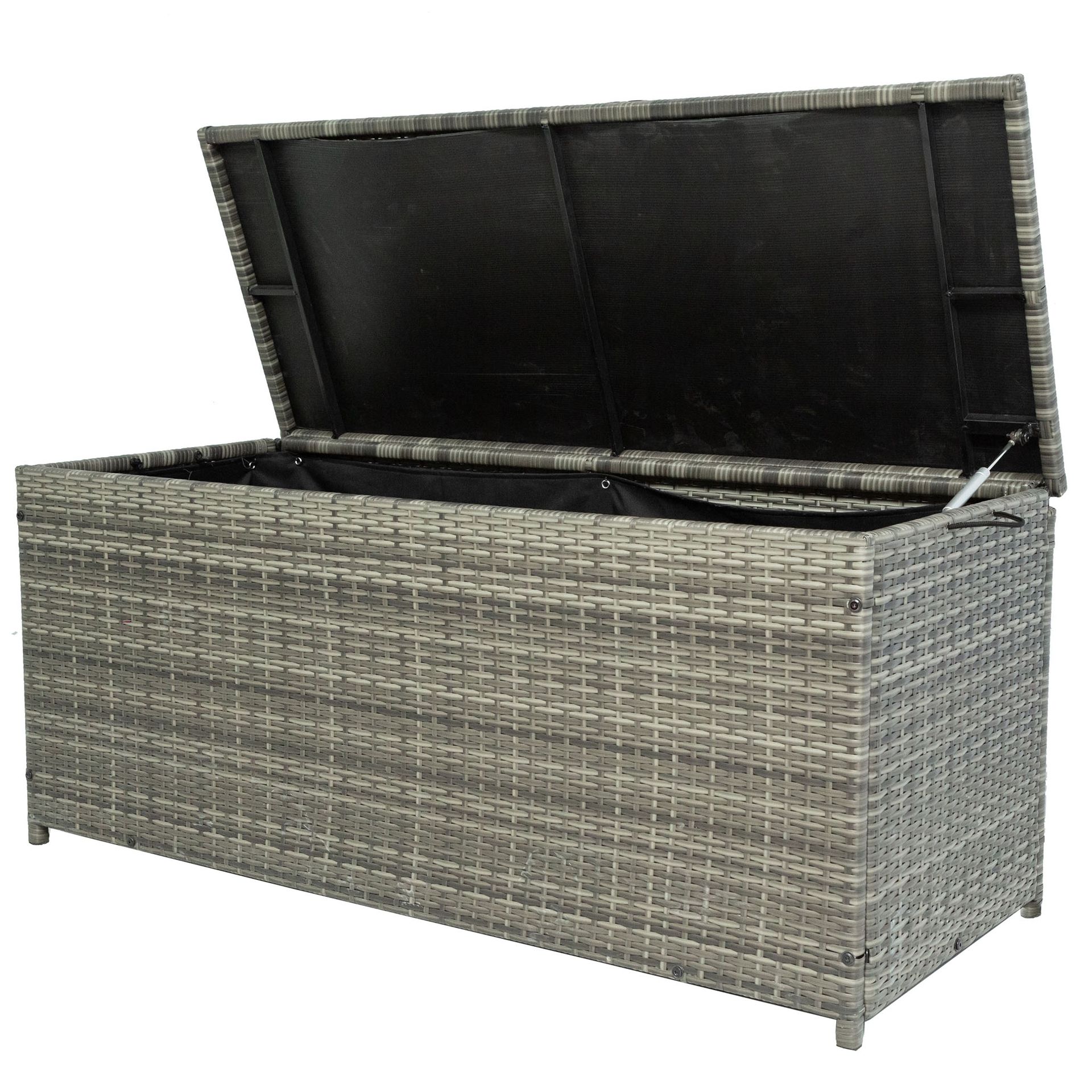 Dynbox i konstrotting \| 420L \| Grå \| 134x54x59cm -