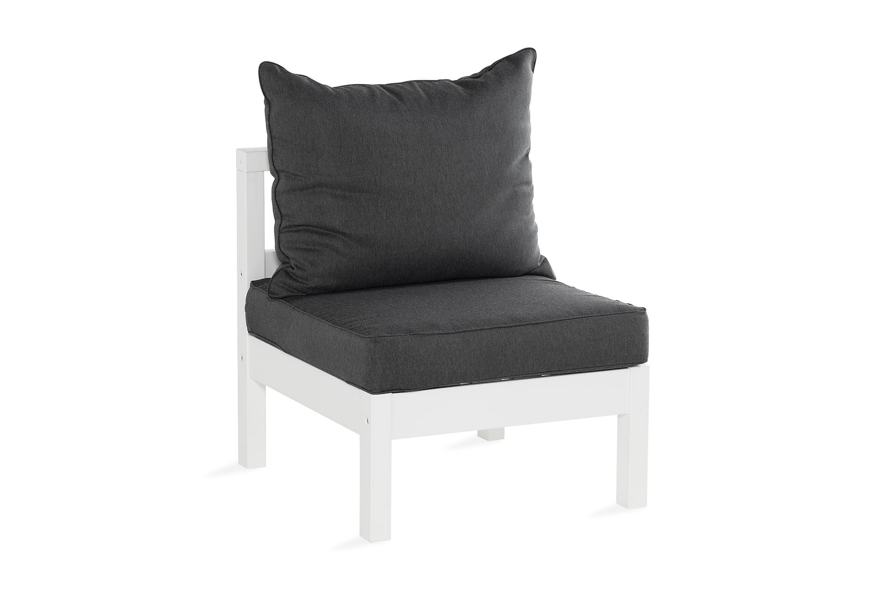 REA/Black Friday Hillerstorp Sjövik Mittmodul Vit/Trä - Modulsoffa utomhus Vit Trä