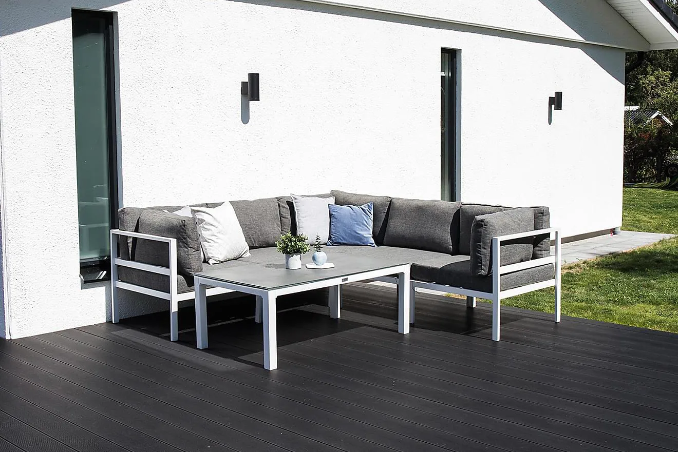 Alternativ bild 1 för Venture Design, Copacabana soffbord 120x70 cm Vit/Grå