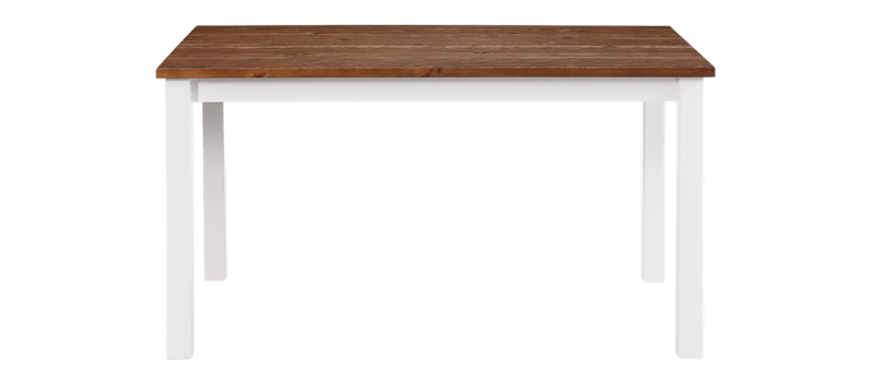 Jasmin Förlängningsbart Matbord 90 cm, Vit/Natur