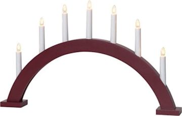 Adventsljusstake röd