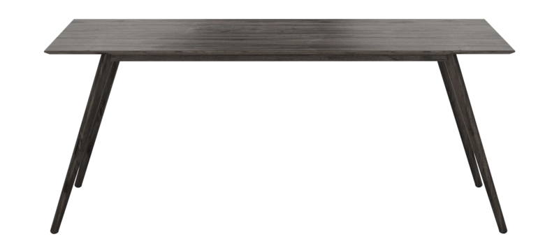 Tyrö Rektangulär Matbord & köksbord 190 cm x 90 cm Askträ, Rökt ek