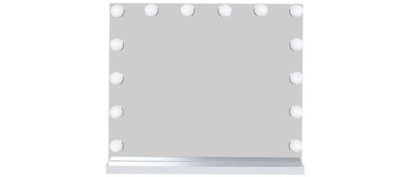 Glow Sminkspegel 50 cm med LED Belysning, Vit