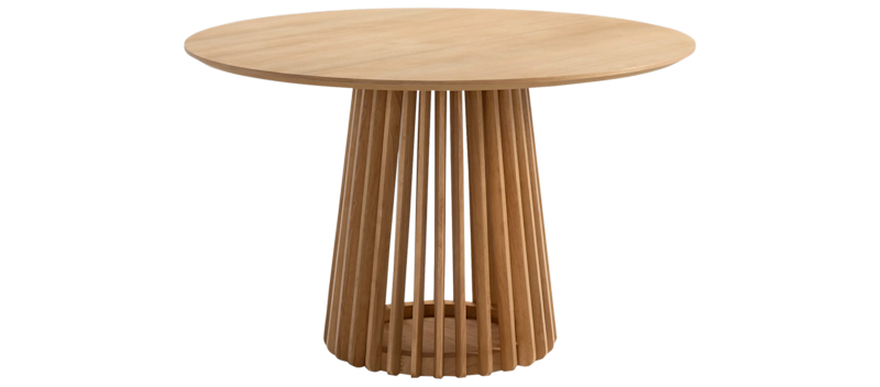 Peyra Matbord 120  cm Runt Ek, Natur