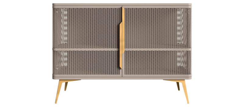 Mireva Skänk 120 cm, beige, guld